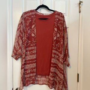 Christopher & Banks 2 Piece set - XL - Rust Color